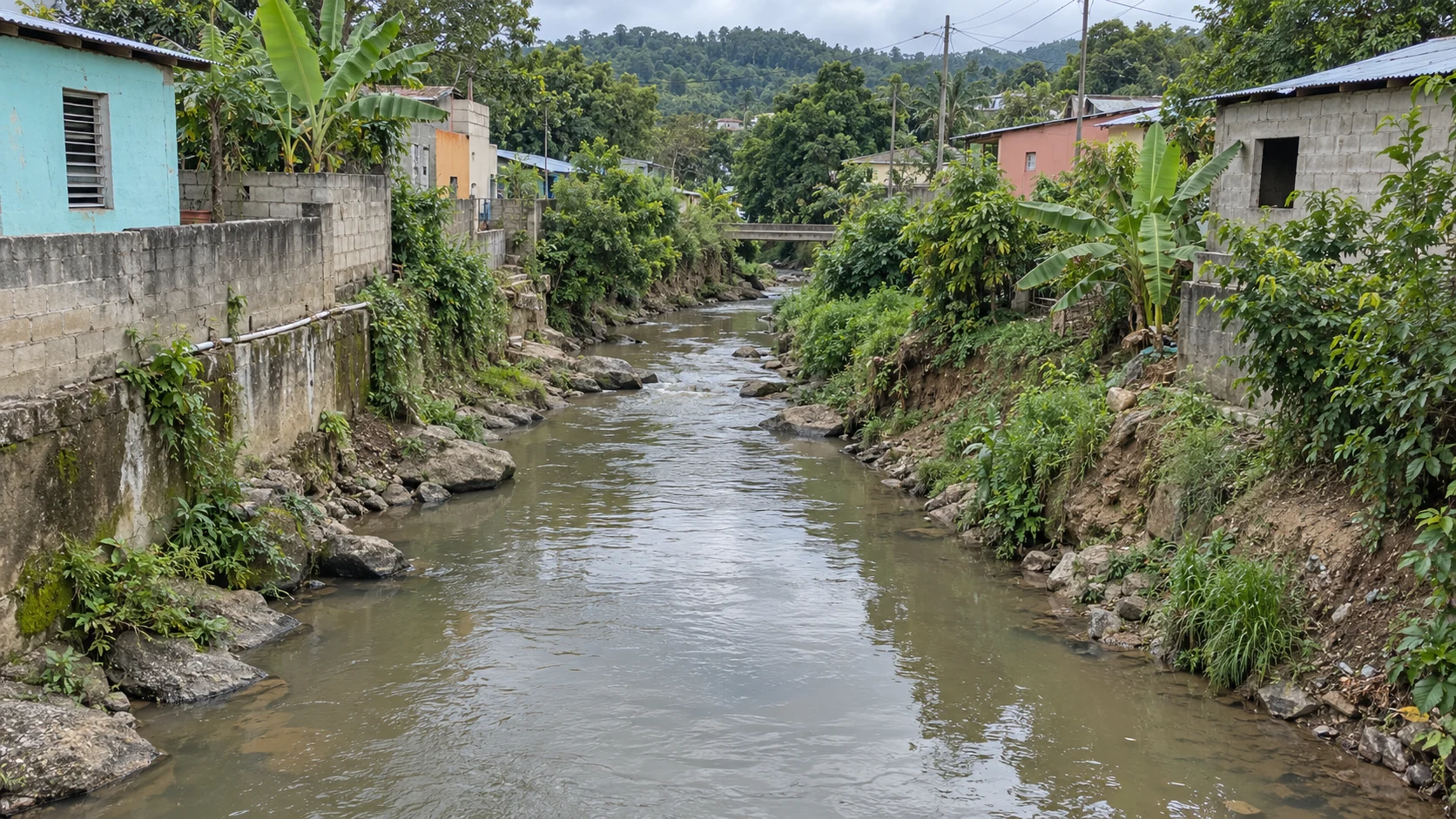 Cañada dominicana fotorrealista animada en Villa Altagracia
